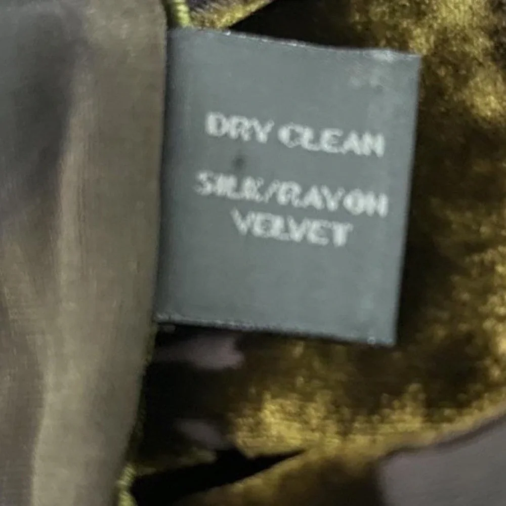 Kevin O'Brien‎ Studio Scarf Wrap Womens OS Green Burnout Silk Velvet Butterfly